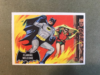 1966 Topps/OPC - Batman Black Bat - Flaming Welcome #51
