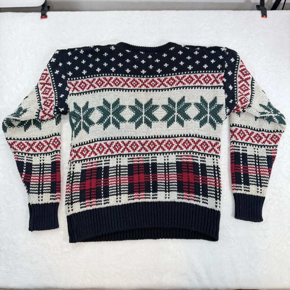 Suéter De Colección Adirondack Savile Row Para Hombres Mediano Grueso Tejido Navidad Hecho en EE. UU. Foto 4 de 4