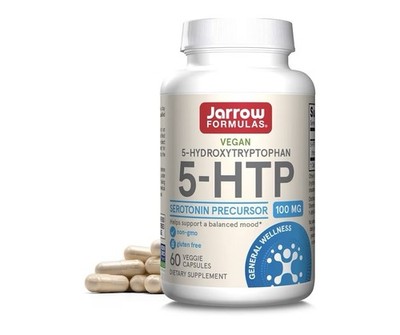 Jarrow Formulas Vegan 5-HTP 100 mg 60 Veggie Capsules Serotonin Precursor x 2