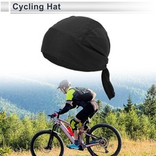 Cycling Hat Sweat and Moisture Wicking Breathable Black 29x42.5cm 1 Pcs
