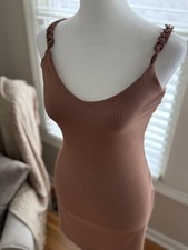 Windsor Bodycon Dress mauve color decorative straps
