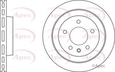 2x Apec Red Rear Brake Discs 315mm Fits Cadillac Ats 13581427