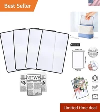 4Pcs Lightweight 3X Page Magnifier for Comfortable Reading - Ideal for Seniors