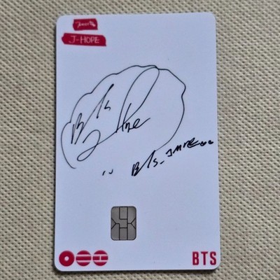 BTS 5TH ALBUM ARIRANG TRANSPORTATION TOP-UP BTS MEMBER SIGNATURE