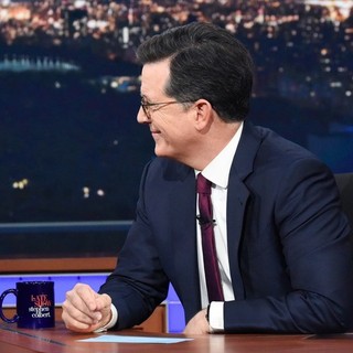STEPHEN COLBERT'S NECKTIE worn on Ep. #547 of THE LATE SHOW AUTOGRAPHED