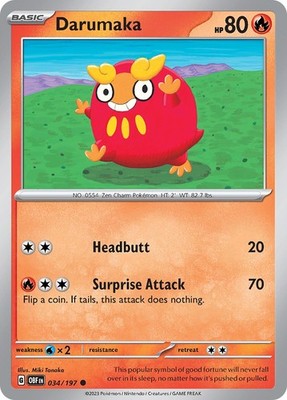 Darumaka [OBF - 034/197] SV03: Obsidian Flames - NM