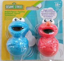 Sesame Street Wiggle & Wobbles Figures Weighted Toys Elmo Cookie Monster NEW