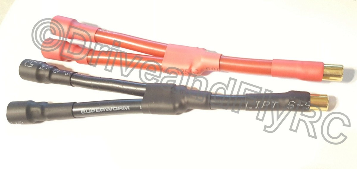 6.5MM Bullet Connector Parallel LiPo Connector 8 Gauge 8AWG Wire