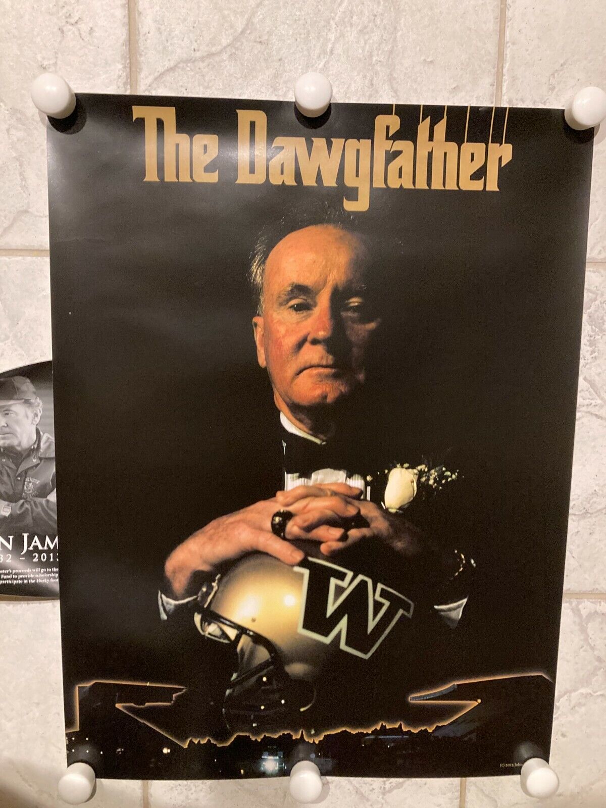 THE DAWGFATHER Poster 18X24 DON JAMES Sale Industry No. 1 Special Price Washington 1932-20 Huskies