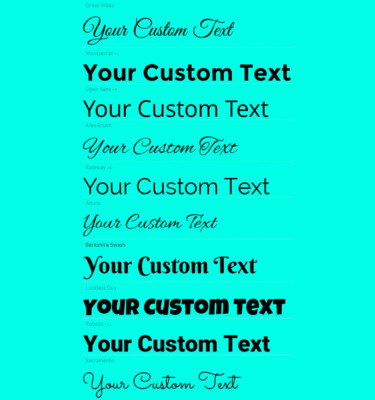 Individuelle Vinyl Aufkleber Text personalisiert Name Schriftzug Auto Van Fenster Laden Aufkleber