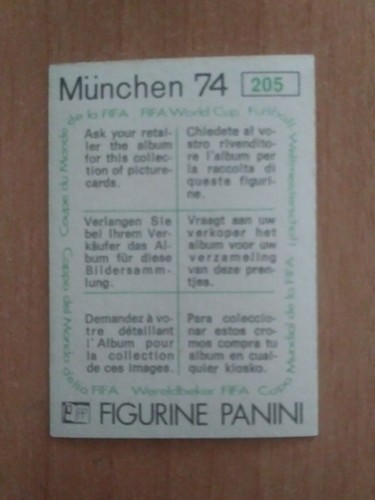 FIGURINE CALCIATORI PANINI MUNCHEN 74 (N. 1-269) SCEGLI DAL MENU A TENDINA - 第 105/200 張圖片