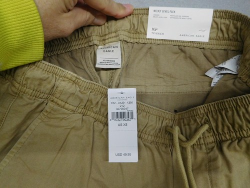 American Eagle Next Level Flex hellbraune Jogginghose für Herren XS Extra Small neu mit Etikett - Bild 2 von 12