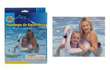 Children's Swan Swim Ring Inflatable Pool Float Toy Raft Floaties For Kids