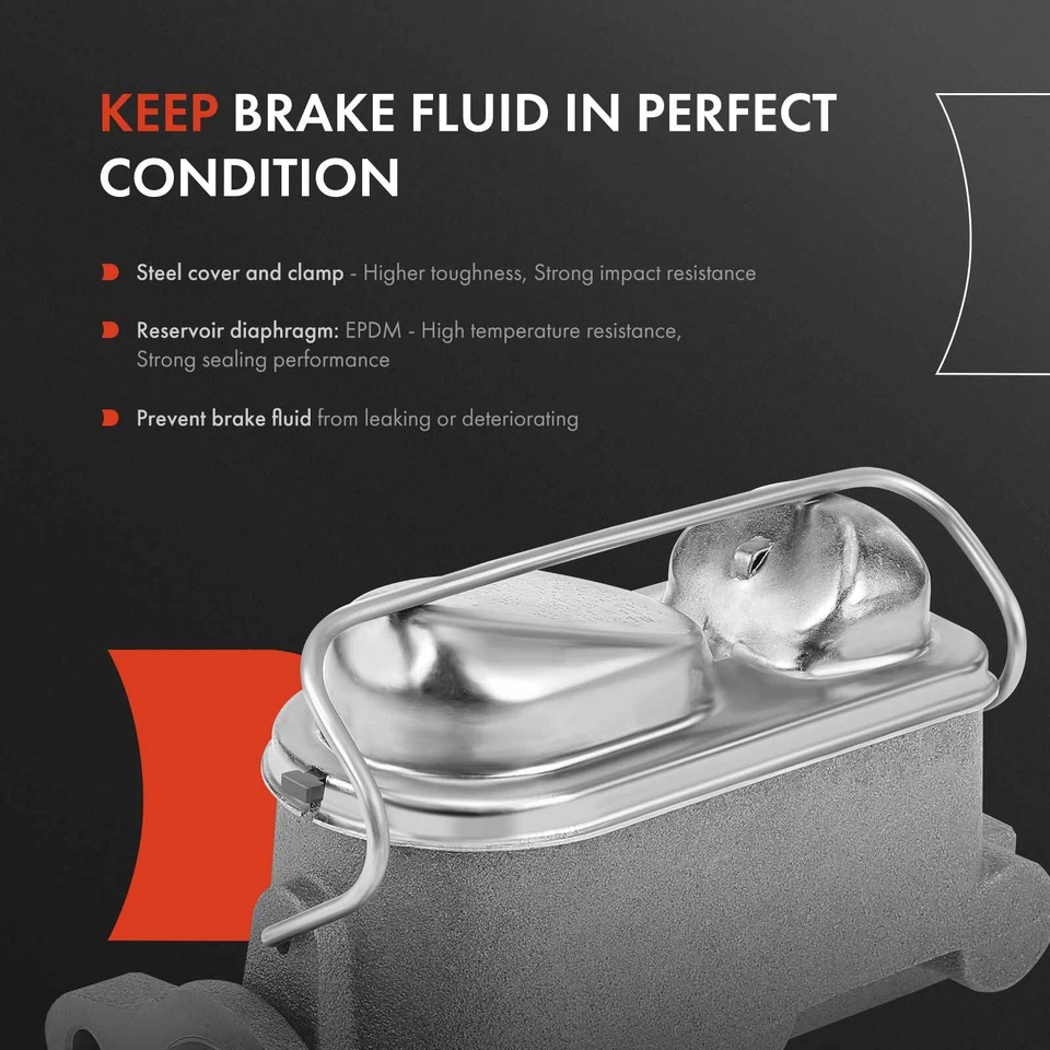 Cilindro mestre de freio com reservatório para Ford E-250 E-350 Econoline F-250 F-350 - Imagem 3 de 4