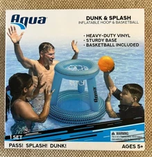 Aqua Splash N Hoop Basketball & Ball Inflatable Hoop & Basketball Included 🆕