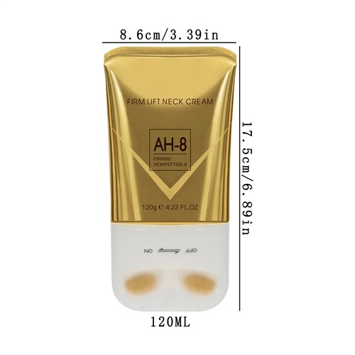 Neck Cream - Tighten & Lift Firming Neck Cream for Crepey Skin Roller Neck Lotio - Imagen 7 de 11