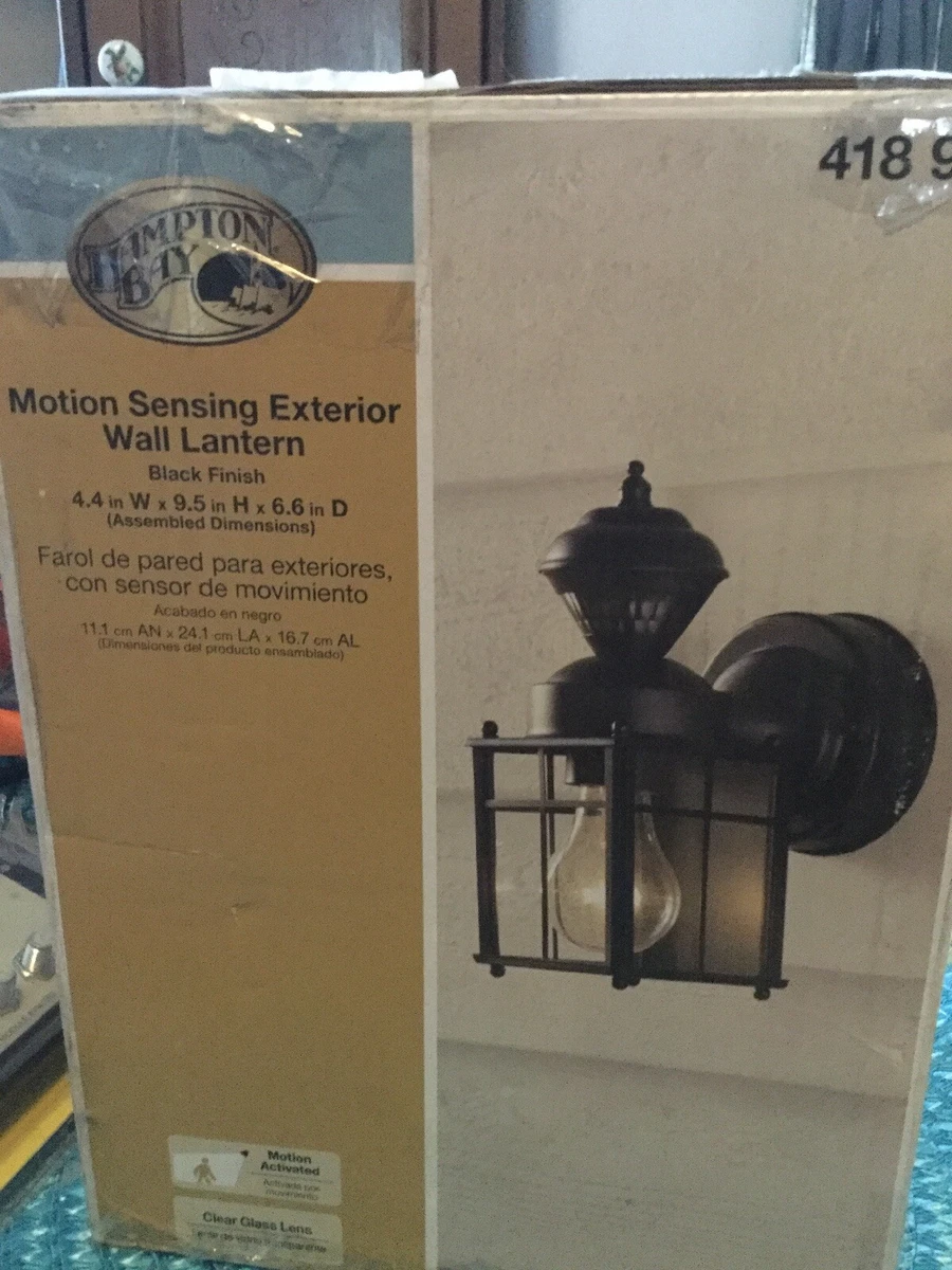 Hampton bay motion sensing clearance exterior wall lantern