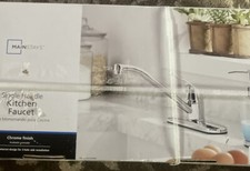 Mainstays 8" Widespread Single Handle Kitchen Faucet, Chrome