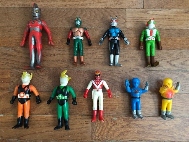 Vintage Popy Vinyl Figures Kamen Rider Ultraman Sentai