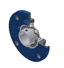 USFCE203 FCE Four-bolt flange with centering rim, round design