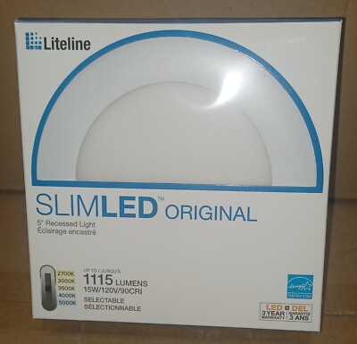 SLM5-CCT-WH Recessed Light, SLIMLED 5