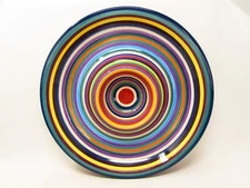 Havana by Tabletops Unlimited Chip & Dip Bowl Multicolor Bands