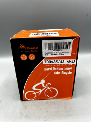 Yunscm Butyl Rubber Inner tube 700x35/43C AV48 Schrader Valve NEW