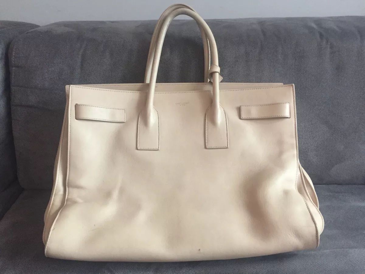 Saint Laurent Sac de Jour Size Large Beige