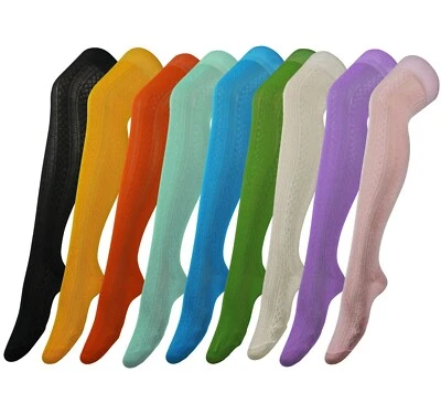 Chaussettes Longues En Coton Mélangé Pour Femmes Au Dessus Du Genou - Photo 1/4