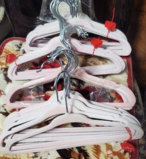 BUNDLE 20 KIDS VELVET PINK HANGERS PRE OWNED