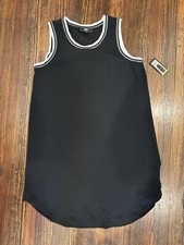 ABS by Allen Schwartz NWT Sleeveless Surf The Web Dress Black Sz L Msrp $88