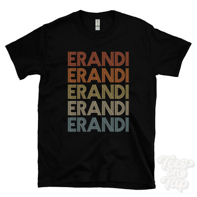 ERANDI WIEDERHOLTES RETRO-STIL T-SHIRT Herren & Damen Neuheit cool Name Geschenk