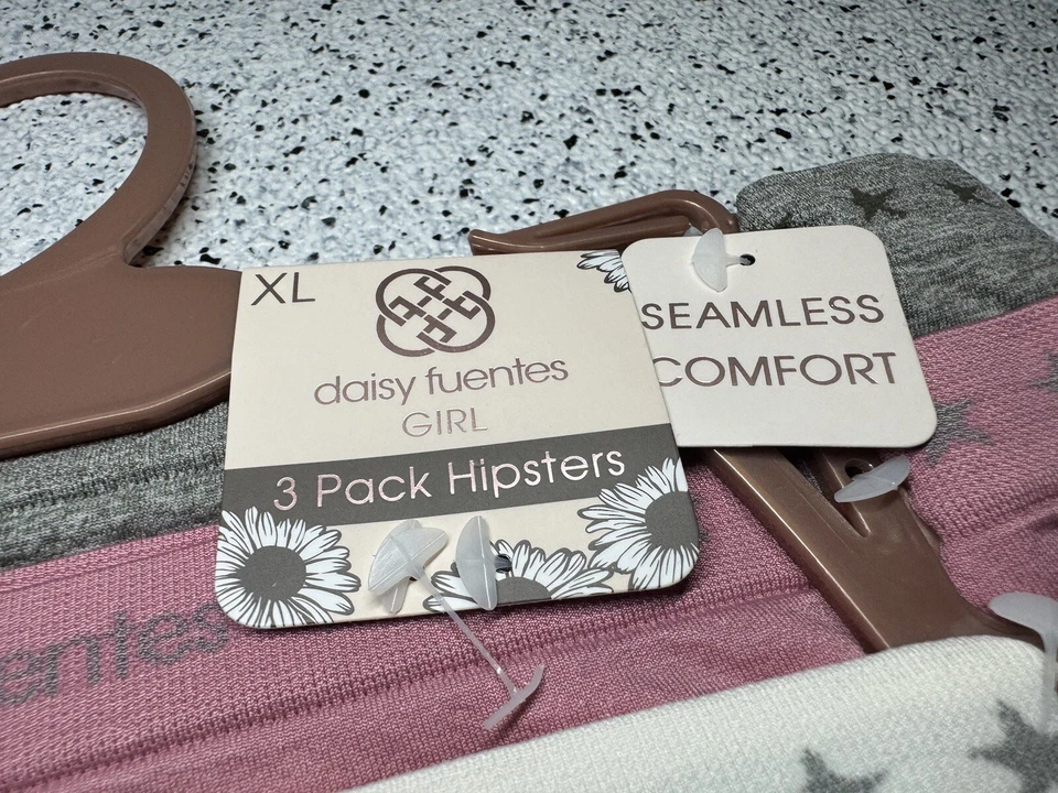 Paquete de 3 bragas ropa interior hipsters multicolor Daisy Fuentes niña nueva talla XL Foto 2 de 4