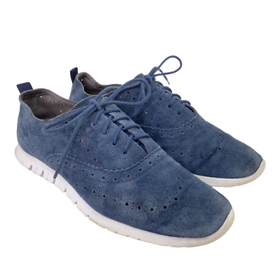EUC Cole Haan navy suede oxford/derby shoes s-l400.jpg main image 2