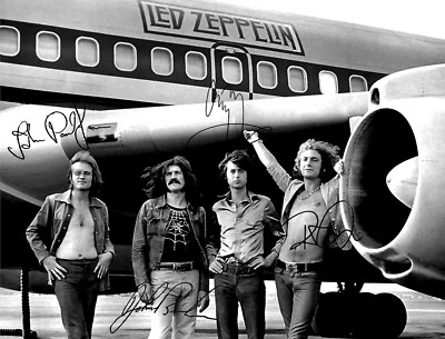 LED ZEPPELIN 8X10 SIGNED PHOTO AUTOGRAPH ORIGINAL AIRPLANE THE STARSHIP REPRINT