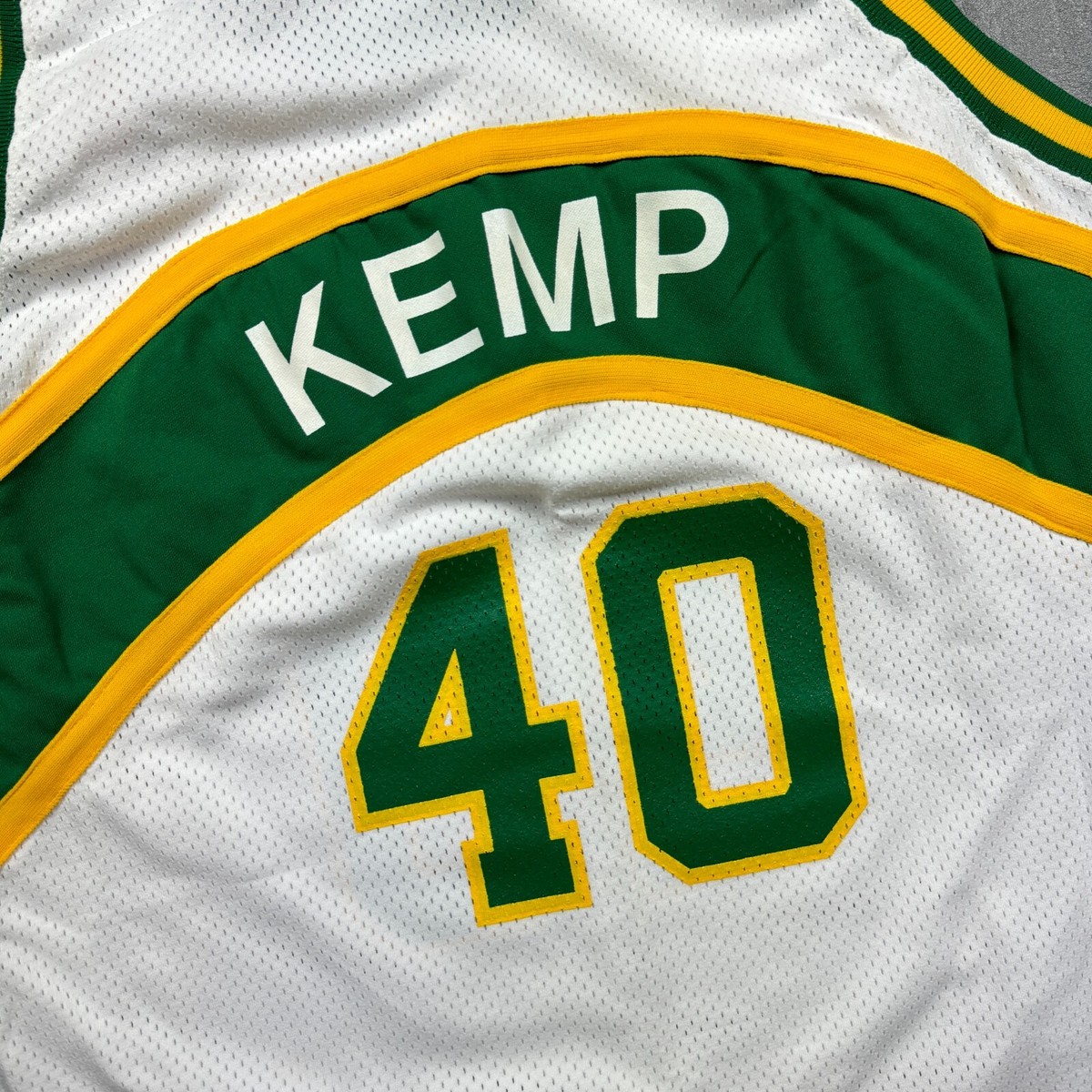 SONICS KEMP 40 ジャージ Champion　アメリカ製　古着 VTG Shawn Kemp #40 Seattle SuperSonics Sonics NBA Champion Jersey