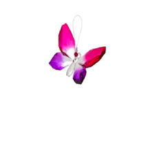 Ganz Crystal Expressions Hanging Two Toned Butterfly Suncatcher Fuchsia Purple