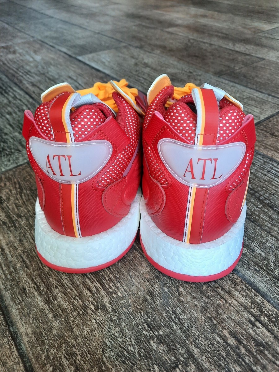 Adidas ZoneBoost Collegiate Red Atlanta Hawks ATL Basketball  display picture 1