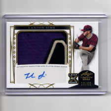 2022 Leaf Trinity GOLD Landon Sims Autograph Patch Relic RPA 26/50 DIamondbacks