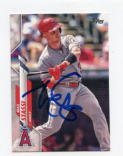 MAX STASSI SIGNED 2020 TOPPS BASEBALL CARD AUTO