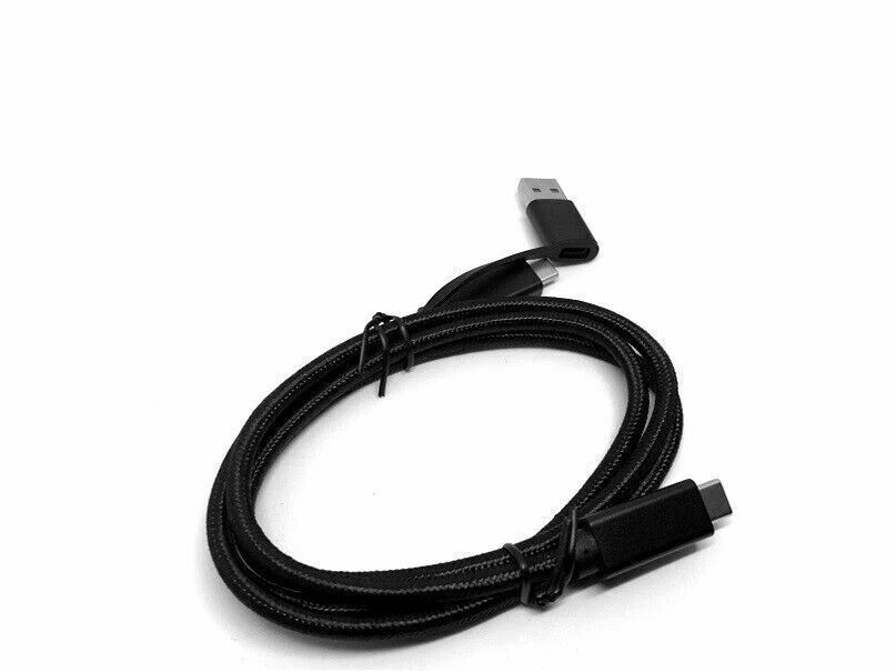 USB DUAL INTERFACE POWER CABLE CHARGER FOR RAZER HUNTSMAN TE TKL GAMING KEYBOARD - Image 4 of 4