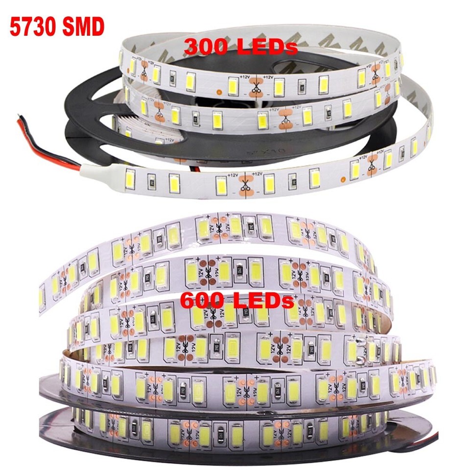 HAASHADA LED Lights Strips, Super Bright DC12V 5m/16.4ft 15000LM SMD5054 (5050 Upgraded) 600 LEDs Strip Lights, Dimmable Flexible LED Ribbon Tape Strips, Non-Waterproof Green - Foto 6