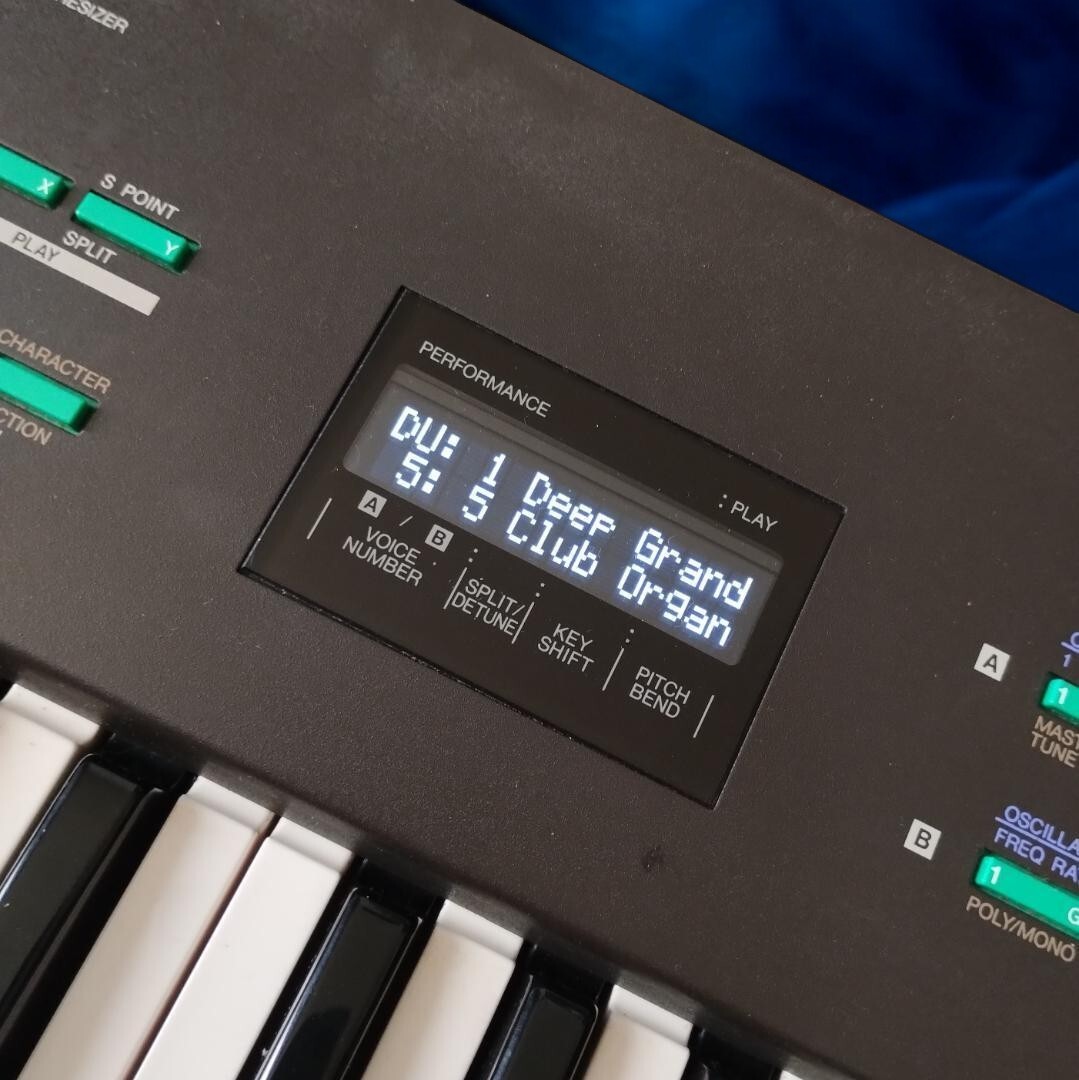 Yamaha DX21 デジタルシンセサイザー 61キー Yamaha DX-21 FM Digital Keyboard Synthesizer 61Key Black