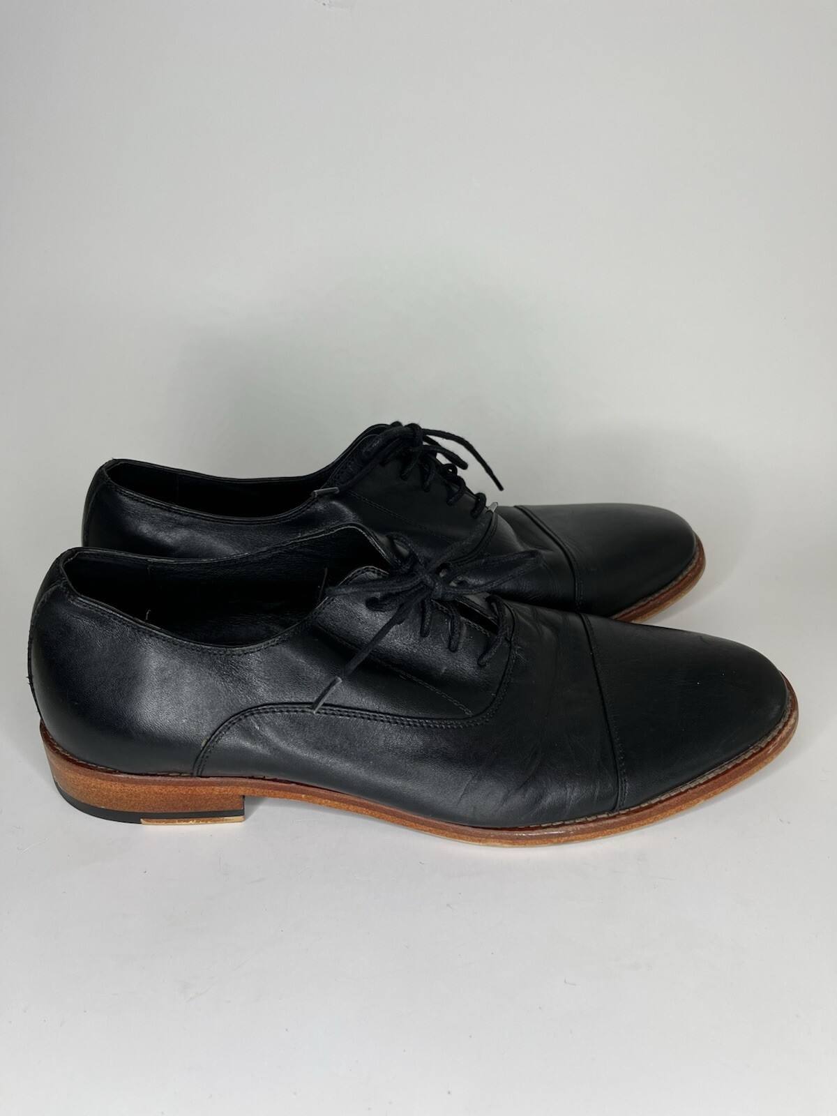 SAOLA warfield and grand Oxford scarpe eleganti casual stringate uomo taglia 9 5 pelle nera