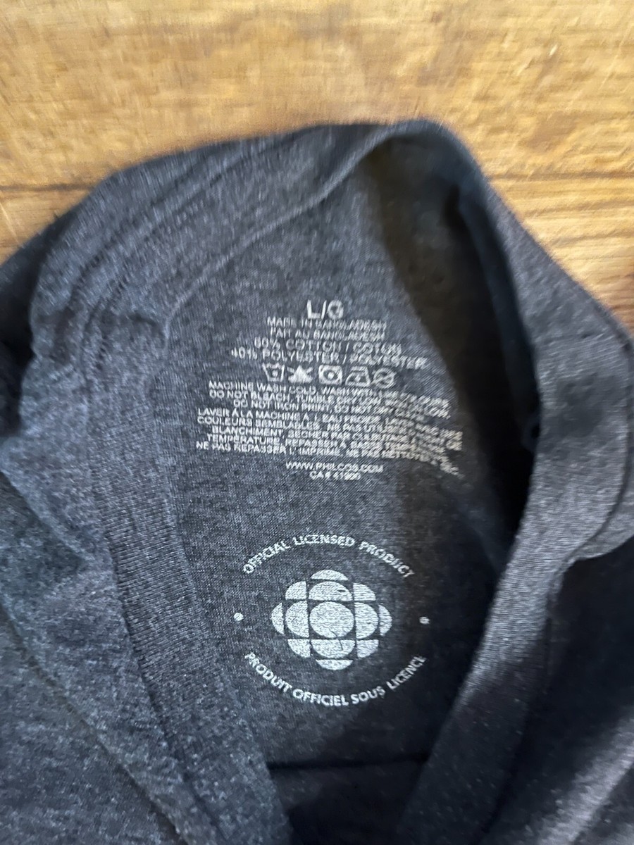 CBC  CANADIAN BROADCASTING CORPORATION LARGE L VTG RARE RETROI LOGO CLASSIC SOFT View 4