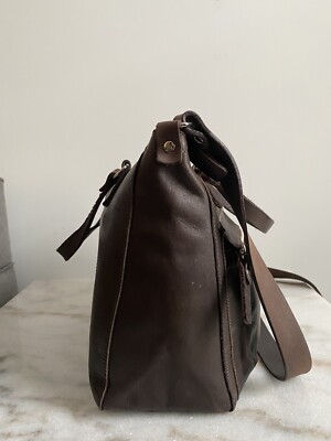 M0851 コヨーテ M0851 BROWN LEATHER CROSSBODY BAG | eBay