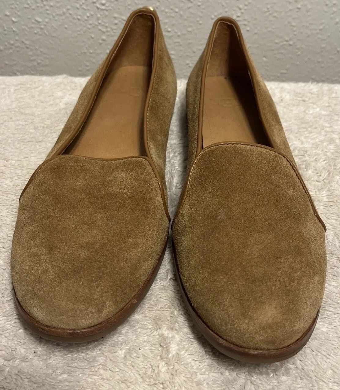Mocassini slip on UGG Australia donna 6 Bonnie piatti 1099863 marrone pelle scamosciata