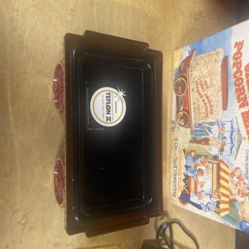 Vintage 1976 Sunbeam Great American Popcorn Machine Wagon Corn Popper #18-90 - Picture 4 of 9