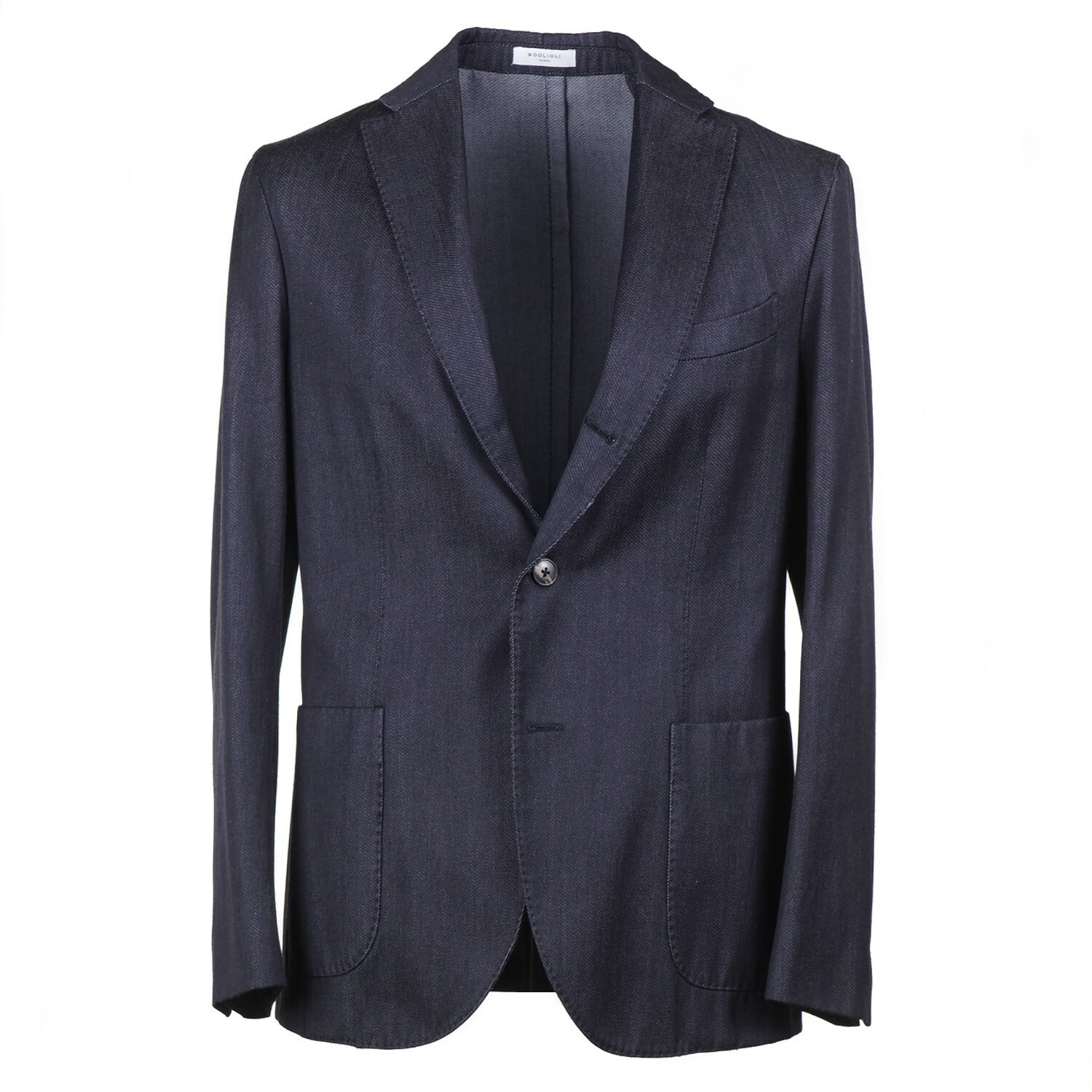 Boglioli Dark Blue Twill Wool and 