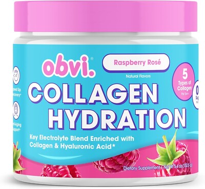 OBVI HYDRATION POWDER, ELECTROLYTE BLEND W/5 TYPES OF COLLAGEN & HYALURONIC ACID